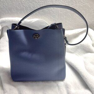 Coach Charley Bucket Bag LIKE NEW.  QUICK SHIPPER.  Blue - denim colored leather